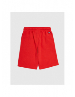 Short jogging logo brodé rouge garçon - Champion