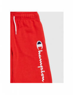 Short jogging logo brodé rouge garçon - Champion