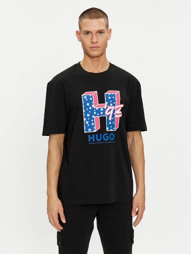 T-shirt nentryle noir homme - Hugo