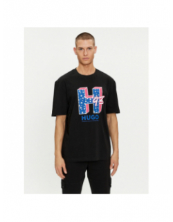 T-shirt nentryle noir homme - Hugo