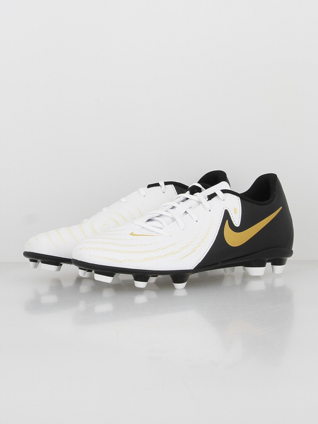 Chaussures de football phantom gx II fg/mg blanc noir - Nike