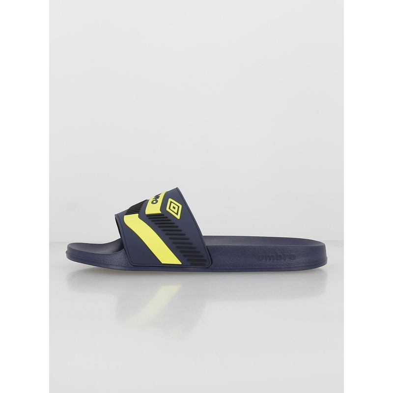 Claquettes ray bleu marine jaune homme - Umbro