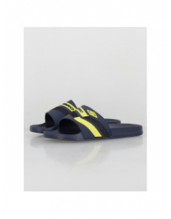 Claquettes ray bleu marine jaune homme - Umbro