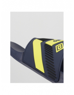 Claquettes ray bleu marine jaune homme - Umbro