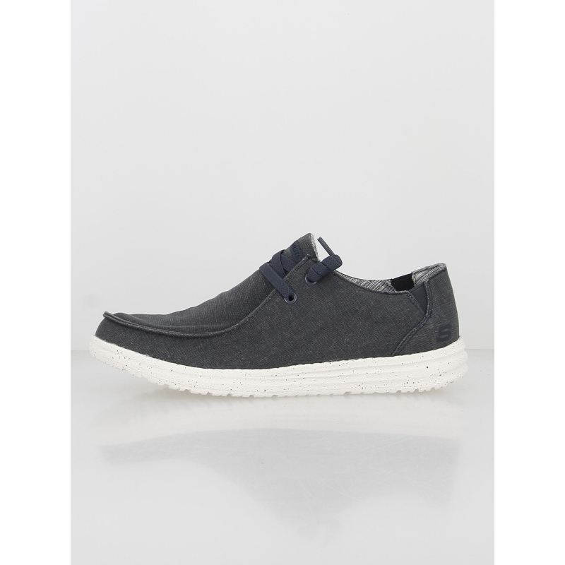 Mocassins en toile melson chad bleu marine homme - Skechers