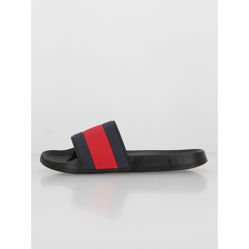 Claquettes flag pool noir blanc - Tommy Hilfiger