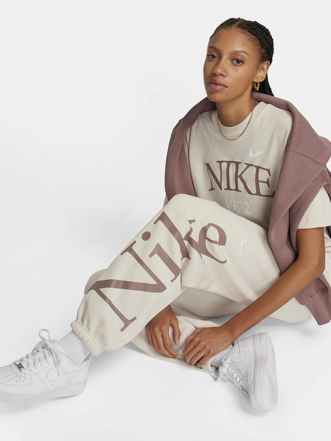 Jogging sportswear beige femme - Nike