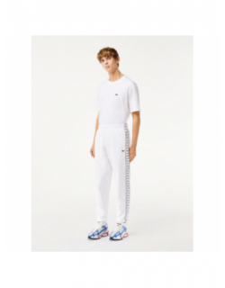 Pantalon de survêtement logo blanc homme - Lacoste