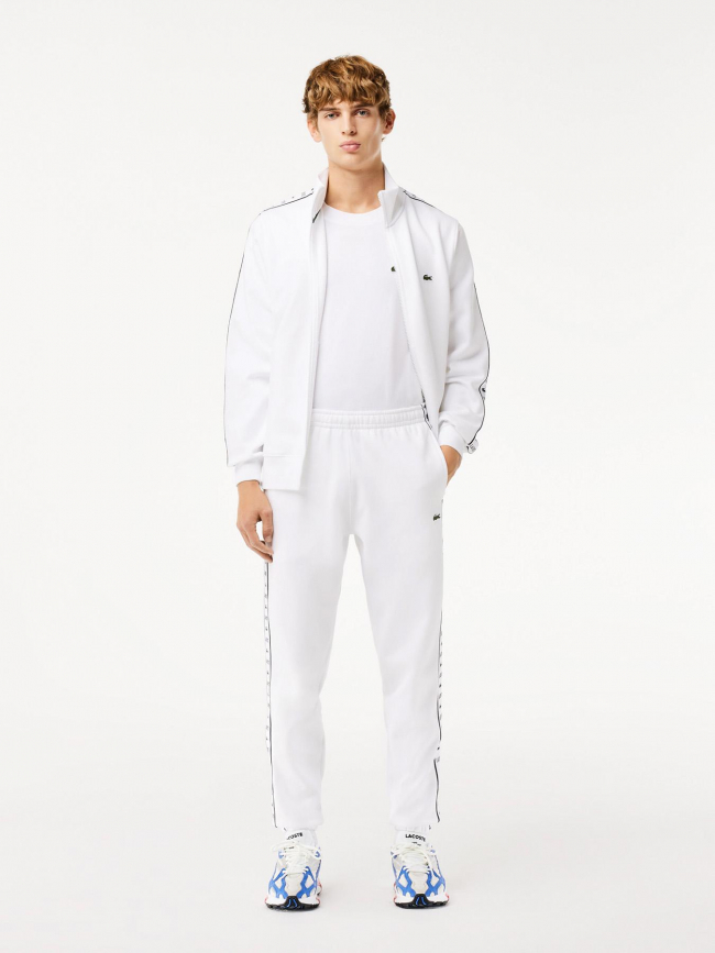 Pantalon de survêtement logo blanc homme - Lacoste