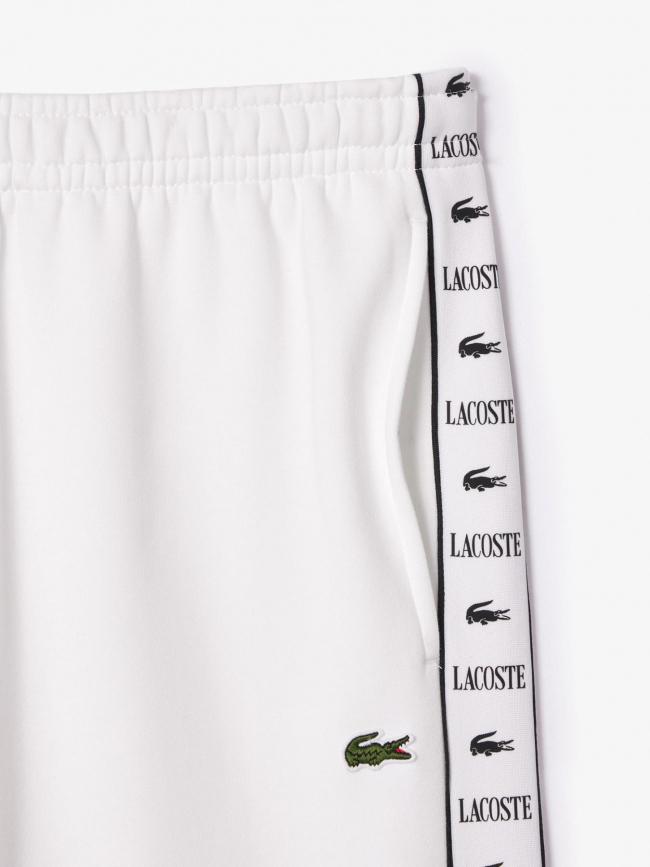 Pantalon de survêtement logo blanc homme - Lacoste