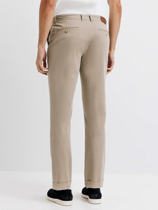 Pantalon chino slim pombou beige homme - Izac