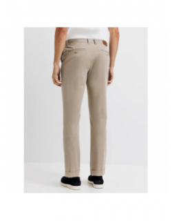 Pantalon chino slim pombou beige homme - Izac