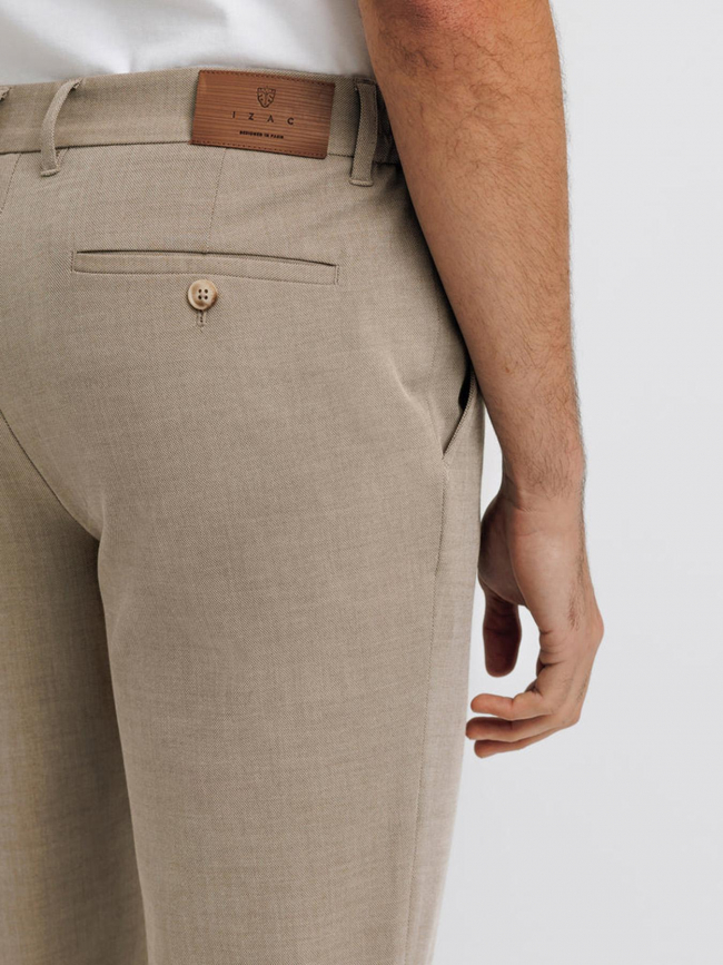 Pantalon chino slim pombou beige homme - Izac