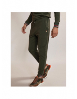 Jogging droit sport chic jeiger kaki homme - Benson & Cherry