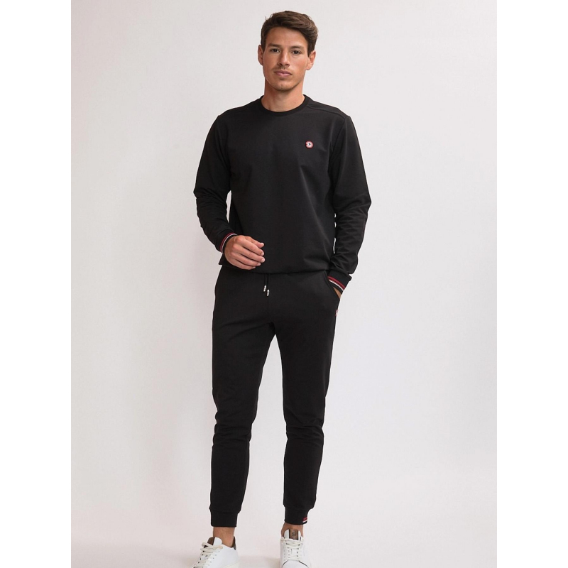 Jogging droit sport chic jeiger noir homme - Benson & Cherry