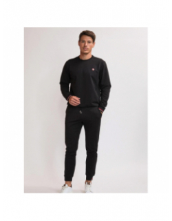 Jogging droit sport chic jeiger noir homme - Benson & Cherry