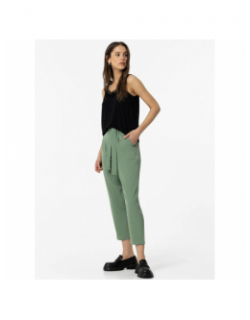Pantalon droit fluide mikita vert femme - Tiffosi