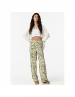 Pantalon fluide large nilo imprimés vert femme - Tiffosi