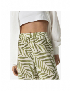 Pantalon fluide large nilo imprimés vert femme - Tiffosi