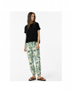 Pantalon fluide agnes imprimés vert femme - Tiffosi