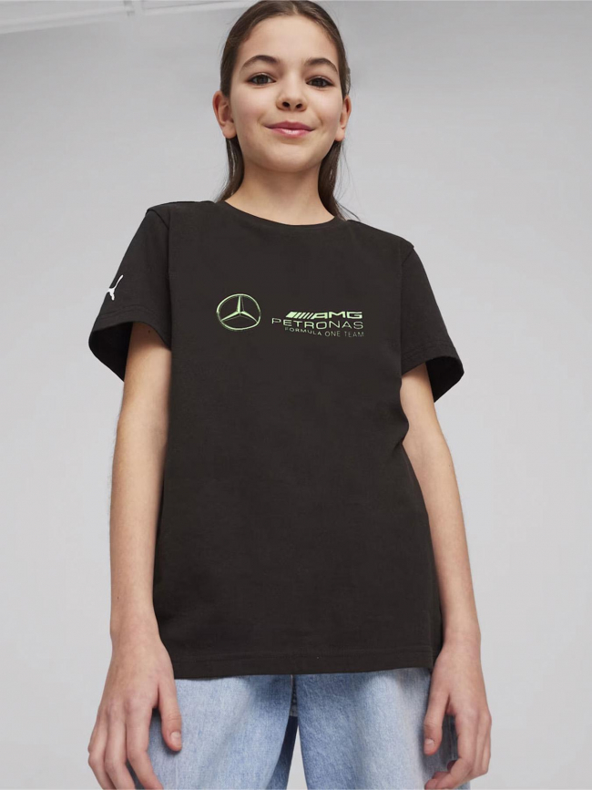 T-shirt mapf1 amg petronas logo noir garçon - Puma