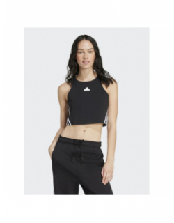 Débardeur crop noir femme - Adidas