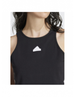 Débardeur crop noir femme - Adidas