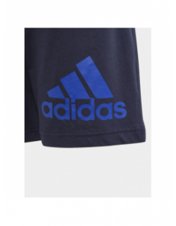 Short jogging à logo bleu marine enfant - Adidas