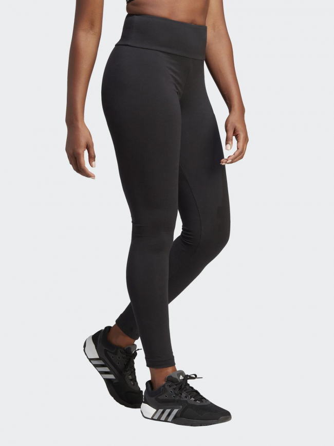 Legging linear logo noir femme - Adidas