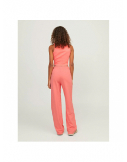 Débardeur crop côtelé fallon orange femme - Jjxx