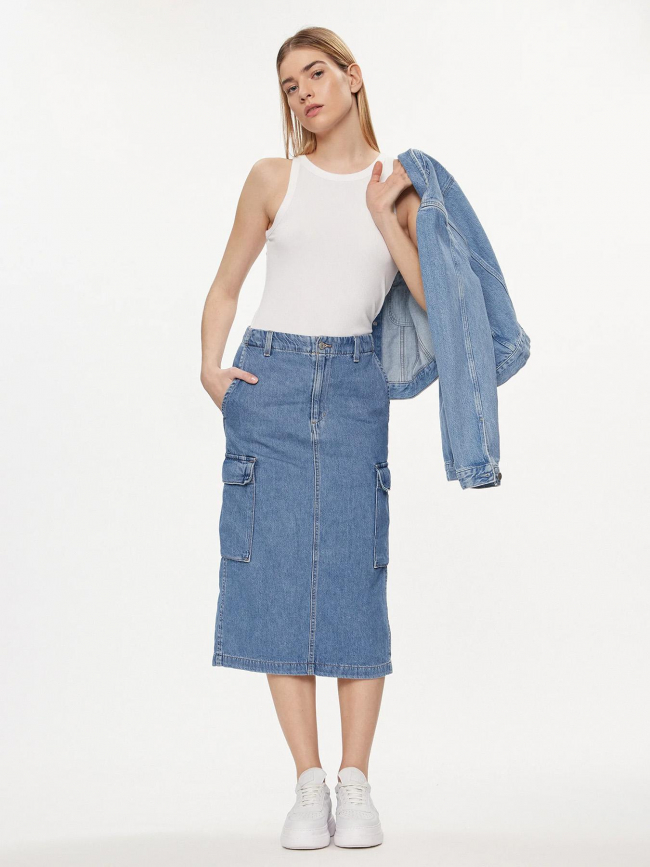 Débardeur côtelé dreamy uni blanc femme - Levi's