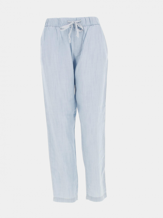 Pantalon fluide ample bleu femme - Sun Valley