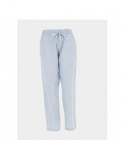 Pantalon fluide ample bleu femme - Sun Valley