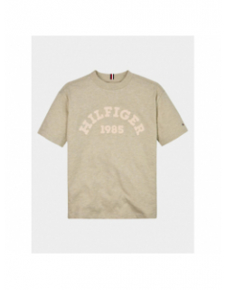 T-shirt monotype logo vert olive garçon - Tommy Hilfiger