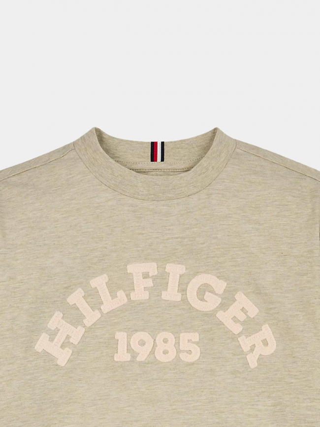 T-shirt monotype logo vert olive garçon - Tommy Hilfiger