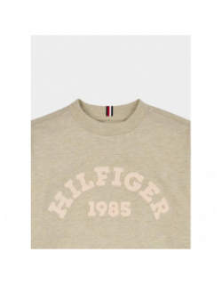 T-shirt monotype logo vert olive garçon - Tommy Hilfiger