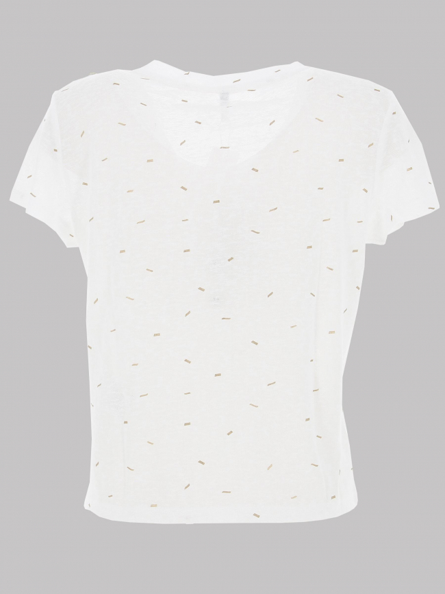 T-shirt col v stephi blanc femme - Only