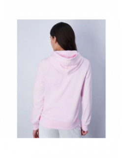 Sweat à capuche mini logo brodé rose femme - Champion