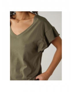 T-shirt oria kaki femme - Deeluxe