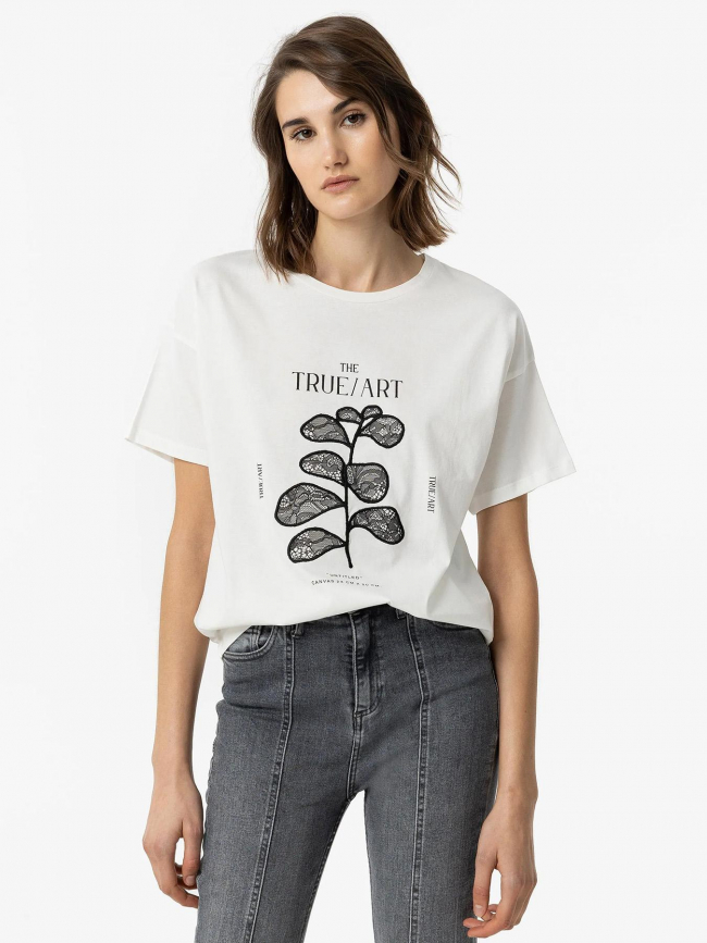 T-shirt lucy blanc femme - Tiffosi