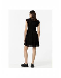 Robe courte uni neptuno noir femme - Tiffosi