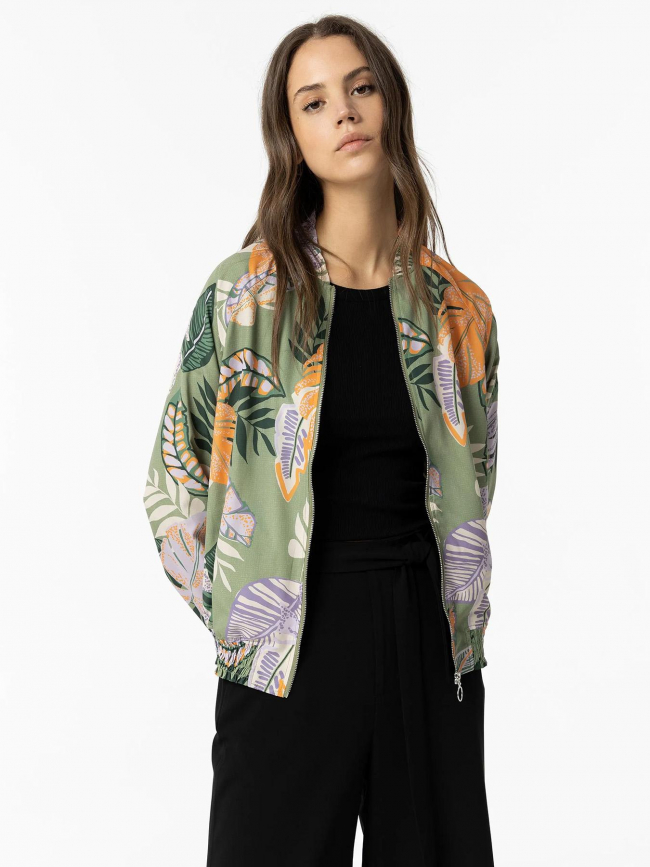 Veste bomber légère leesa vert femme - Tiffosi