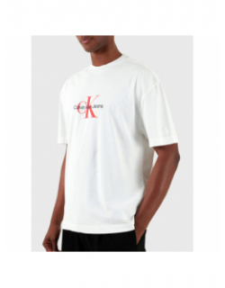 T-shirt archival monologo blanc homme - Calvin Klein Jeans