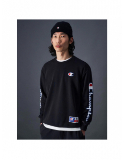 Sweat crewneck logo noir homme - Champion