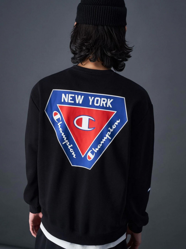 Sweat crewneck logo noir homme - Champion