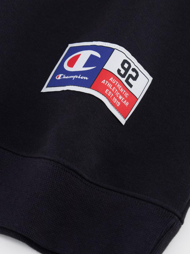 Sweat crewneck logo noir homme - Champion