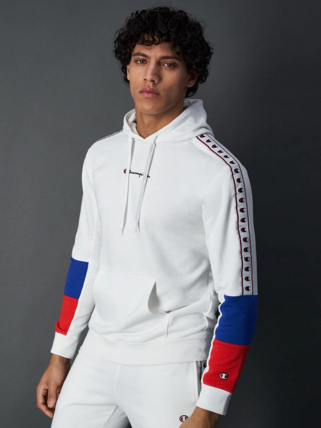 Sweat à capuche hooded blanc homme - Champion