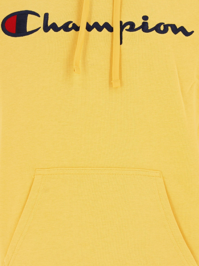 Sweat à capuche hooded jaune homme - Champion