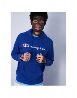 Sweat à capuche logo brodé bleu marine homme - Champion