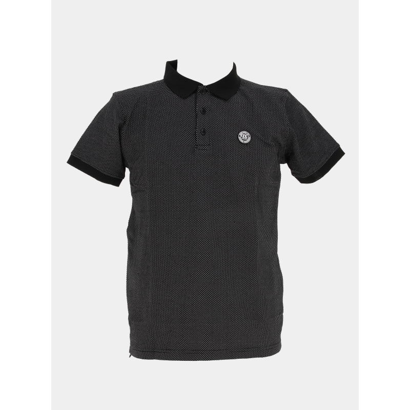 Polo baky imprimé noir homme - Deeluxe